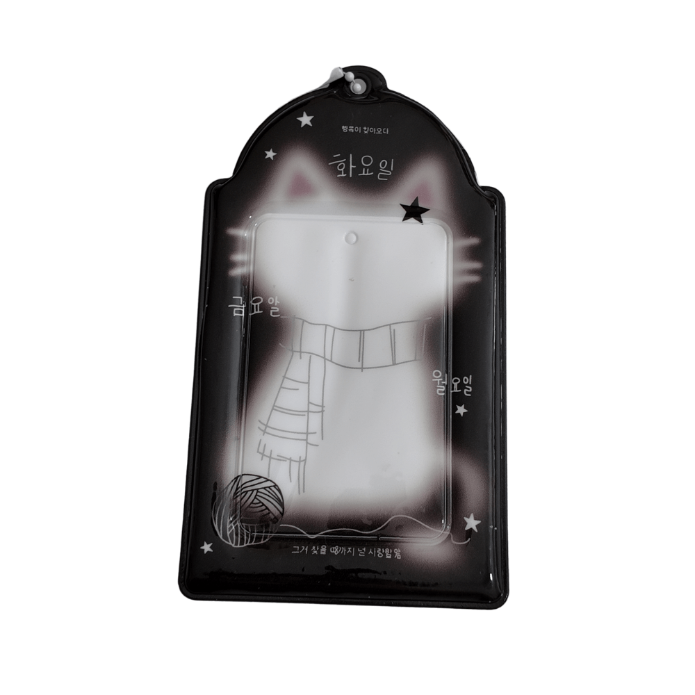 – Holder negro de Photocards Gato | K - Boo | K - Boo