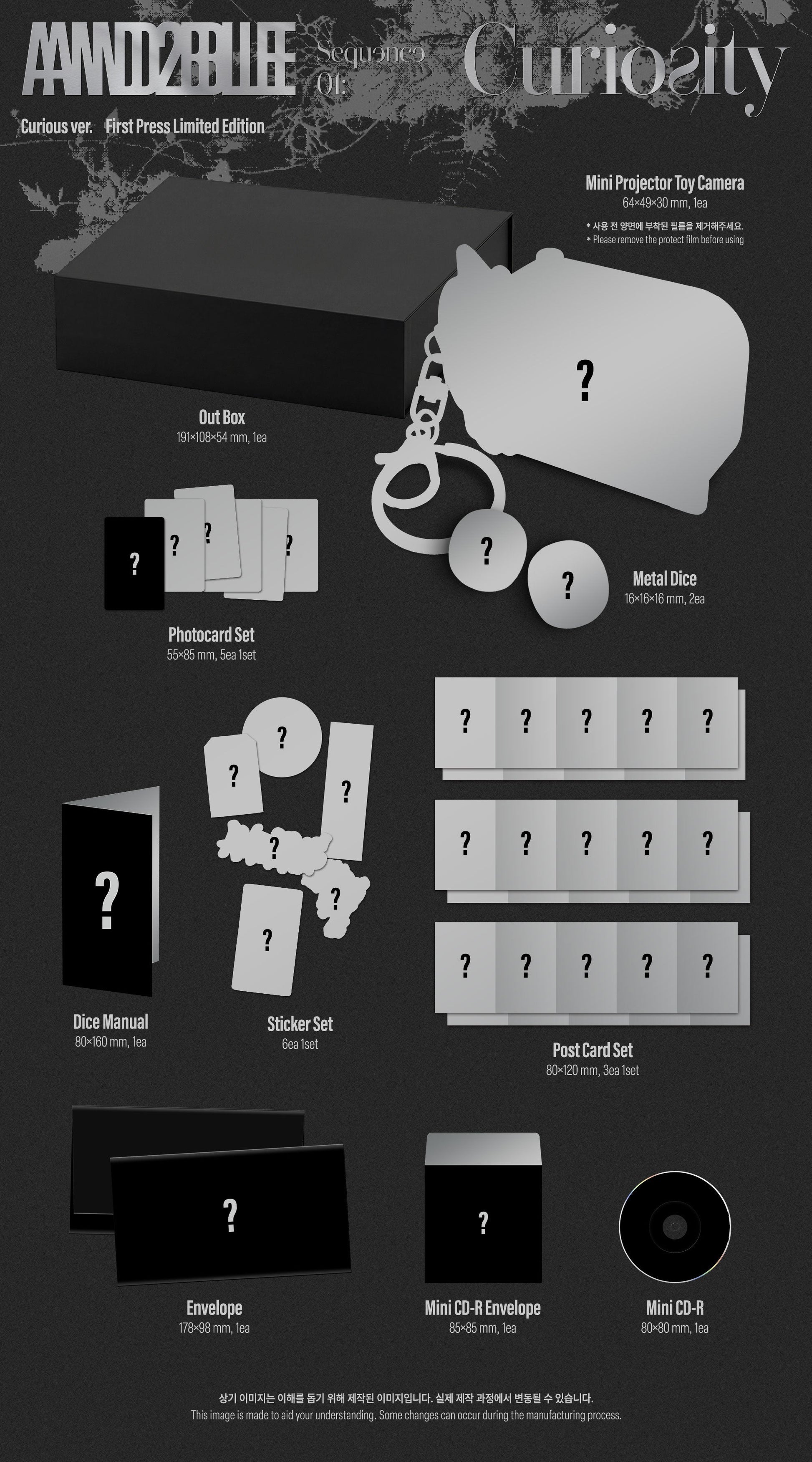 AND2BLE - 1st Mini Album [Sequence 01: Curiosity] (Curious Ver.) (Limited Edition) - Álbum oficial kpop | K-BOO