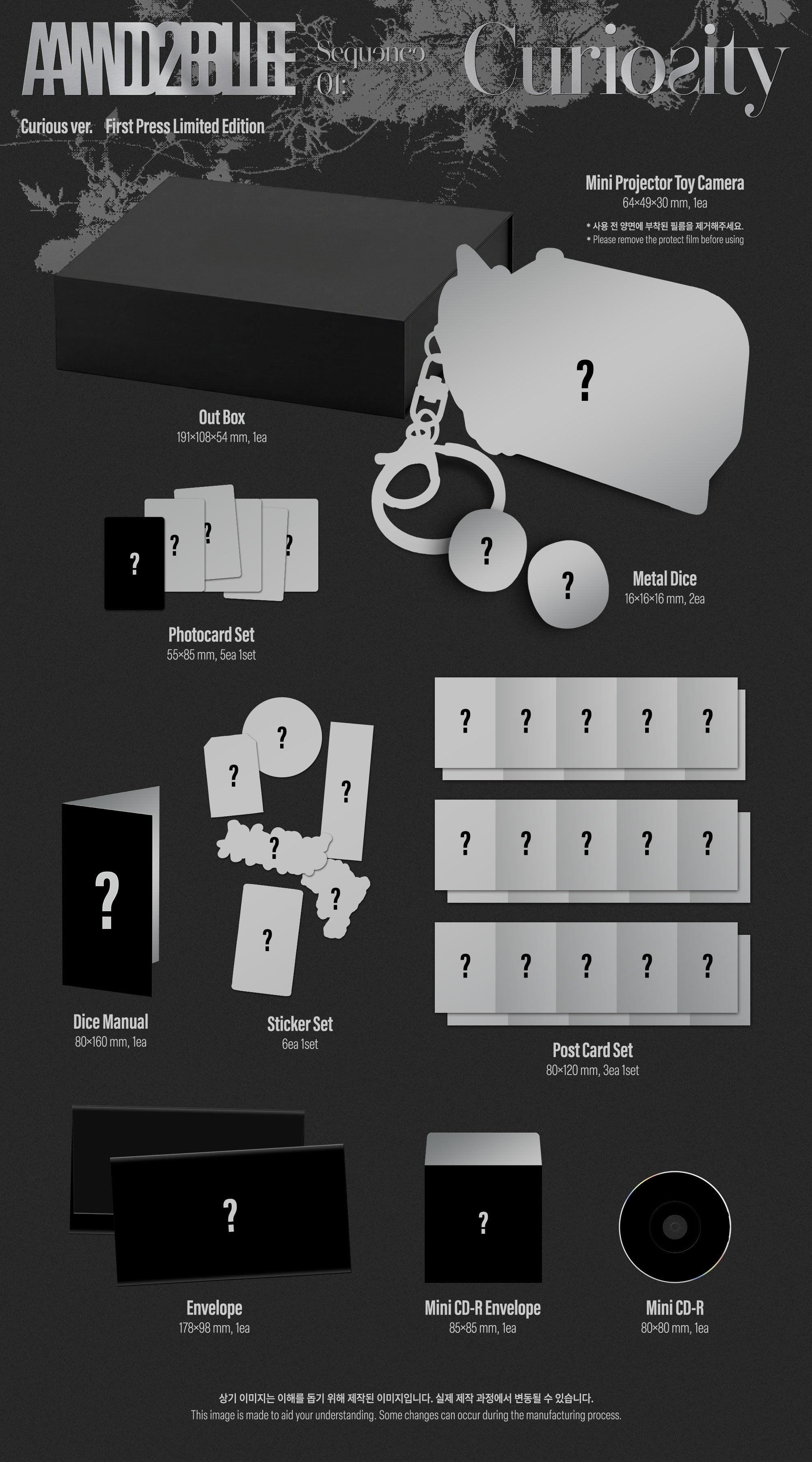 AND2BLE - 1st Mini Album [Sequence 01: Curiosity] (Curious Ver.) (Limited Edition) - Álbum oficial kpop | K-BOO