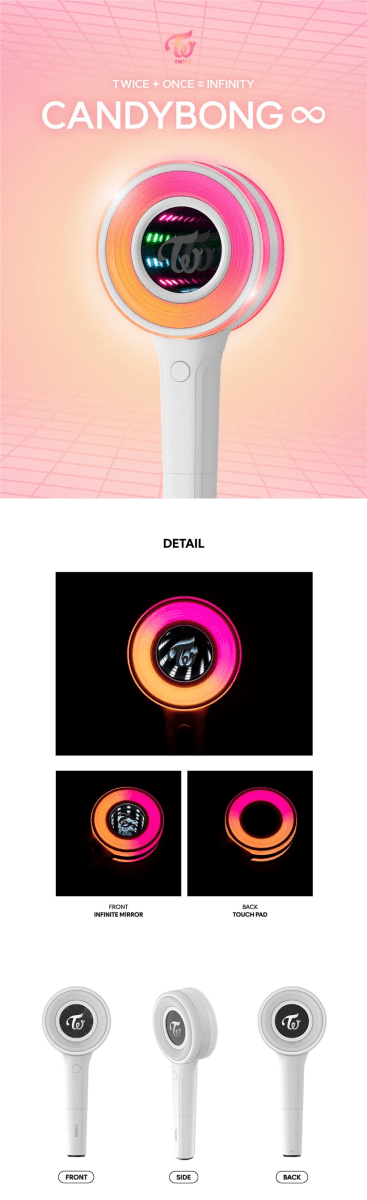 Light stick – TWICE - Official Light Stick INFINITY [CANDYBONG ∞] | JYP entertainment | K - Boo