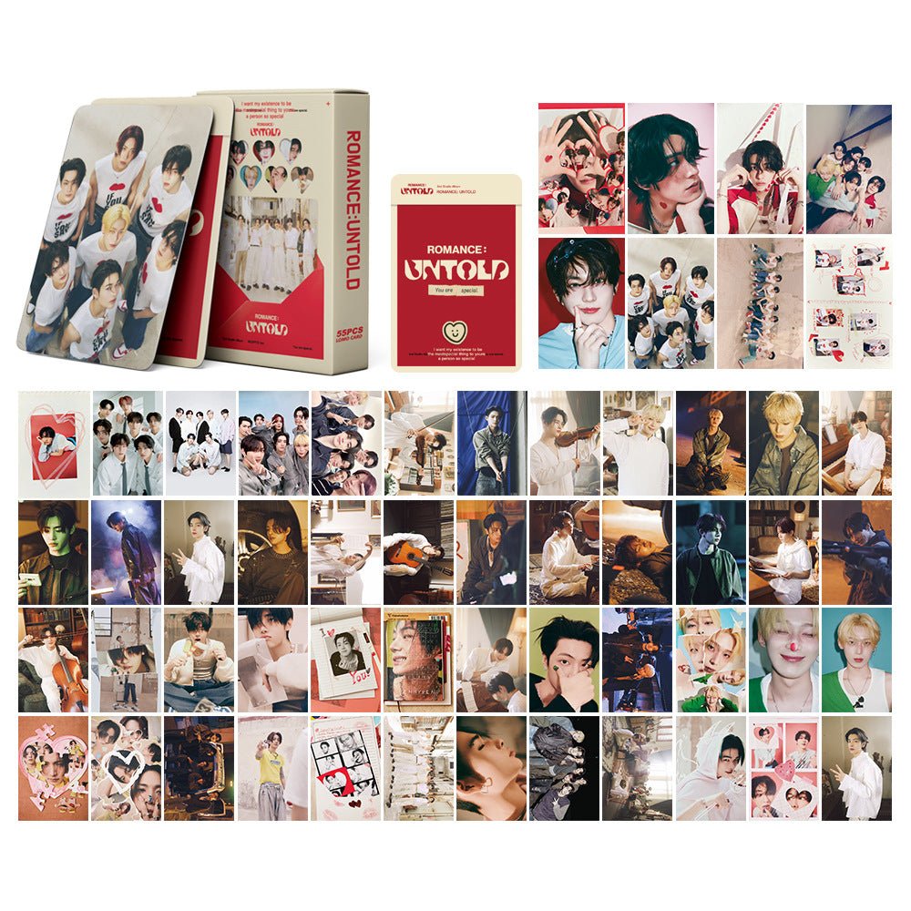 Lomocard – Enhypen Romance untold amarillo - Set Lomo Cards K - Pop (54 - 55 Uds) | K - Boo | K - Boo