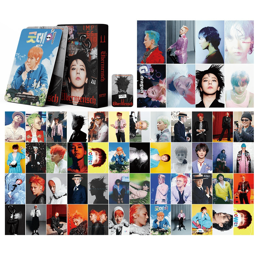 Lomocard – G - Dragon (Bigbang) - Set Lomo Cards K - Pop (54 - 55 Uds) | K - Boo | K - Boo