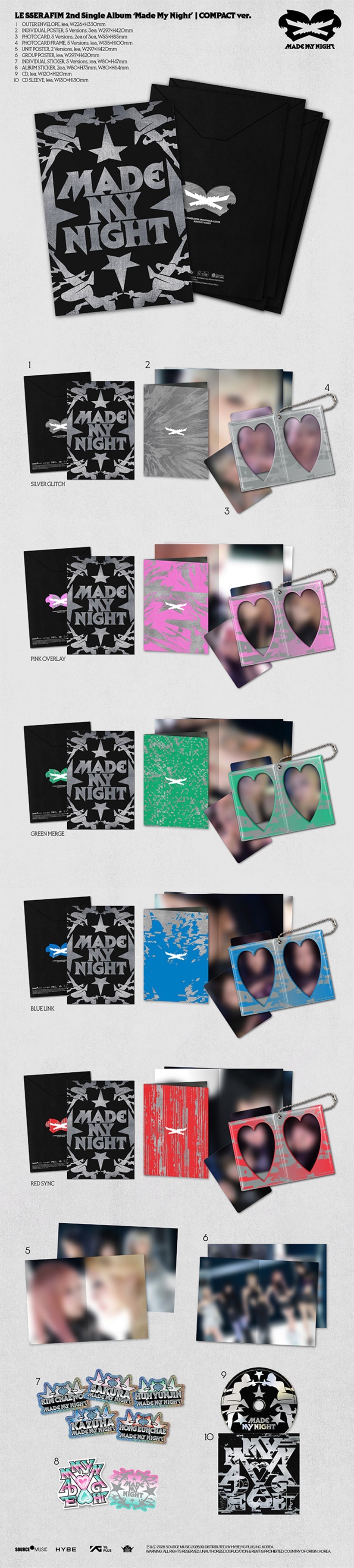 LE SSERAFIM Made My Night COMPACT ver. contenido oficial | K-BOO