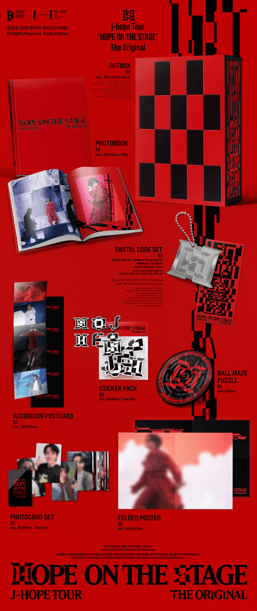 Merchandising – BTS j - hope - Tour HOPE ON THE STAGE The Original | HYBE Co., Ltd. | K - Boo