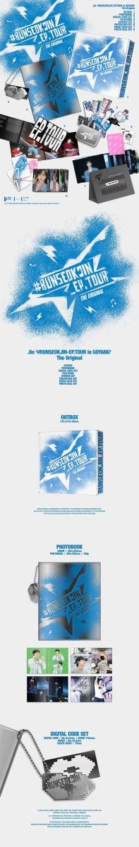 BTS JIN - Jin '#RUNSEOKJIN_EP.TOUR in GOYANG' The Original Merchandising kpop — K-BOO