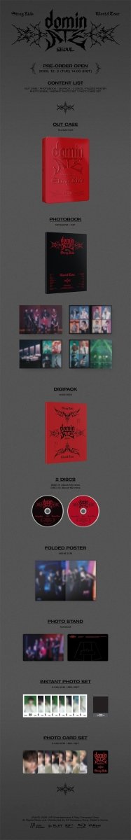 Stray Kids World Tour dominATE SEOUL Blu-ray Oficial Merchandising kpop — K-BOO