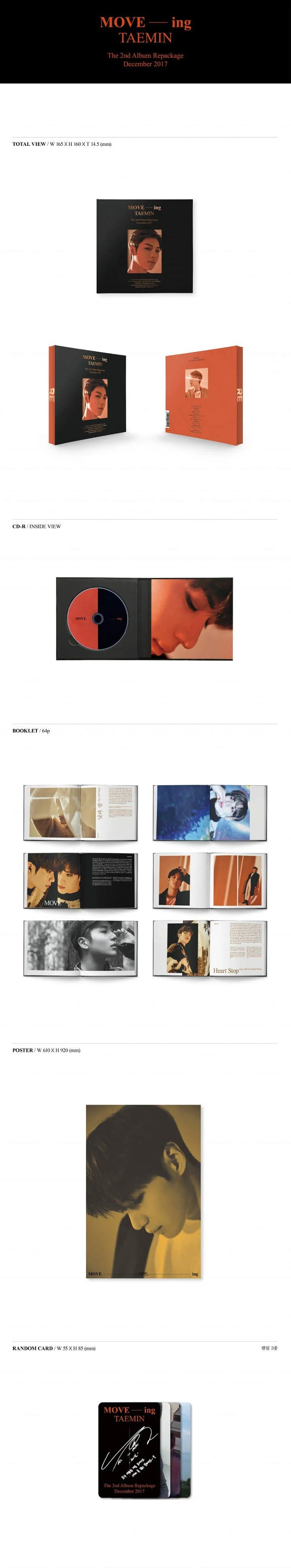 TAEMIN (SHINee) - VOL.2 Repackage Album [MOVE-ING]