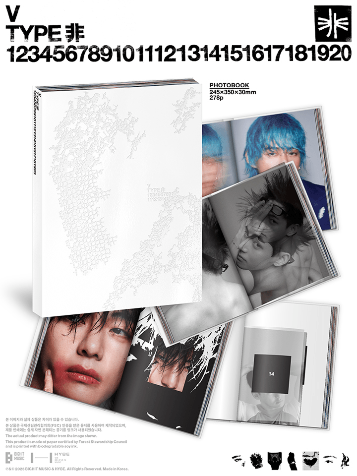 Photobook – V (BTS) – TYPE 非 Set | HYBE Co., Ltd. | K - Boo