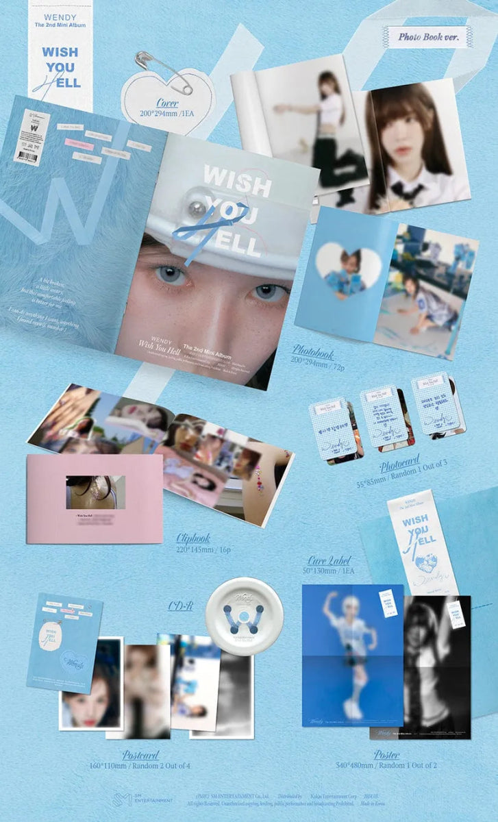Photobook – Wendy (Red Velvet) - 2nd Mini album [Wish You Hell] (Photobook Ver.) | SM entertainment | K - Boo