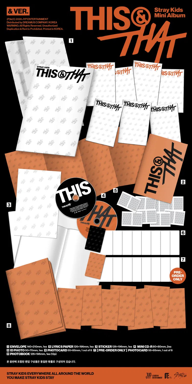 STRAY KIDS - 10th Mini Album 'THIS & THAT' (& Ver.)
