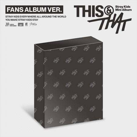 STRAY KIDS THIS & THAT FANS ALBUM Ver. | K-BOO
