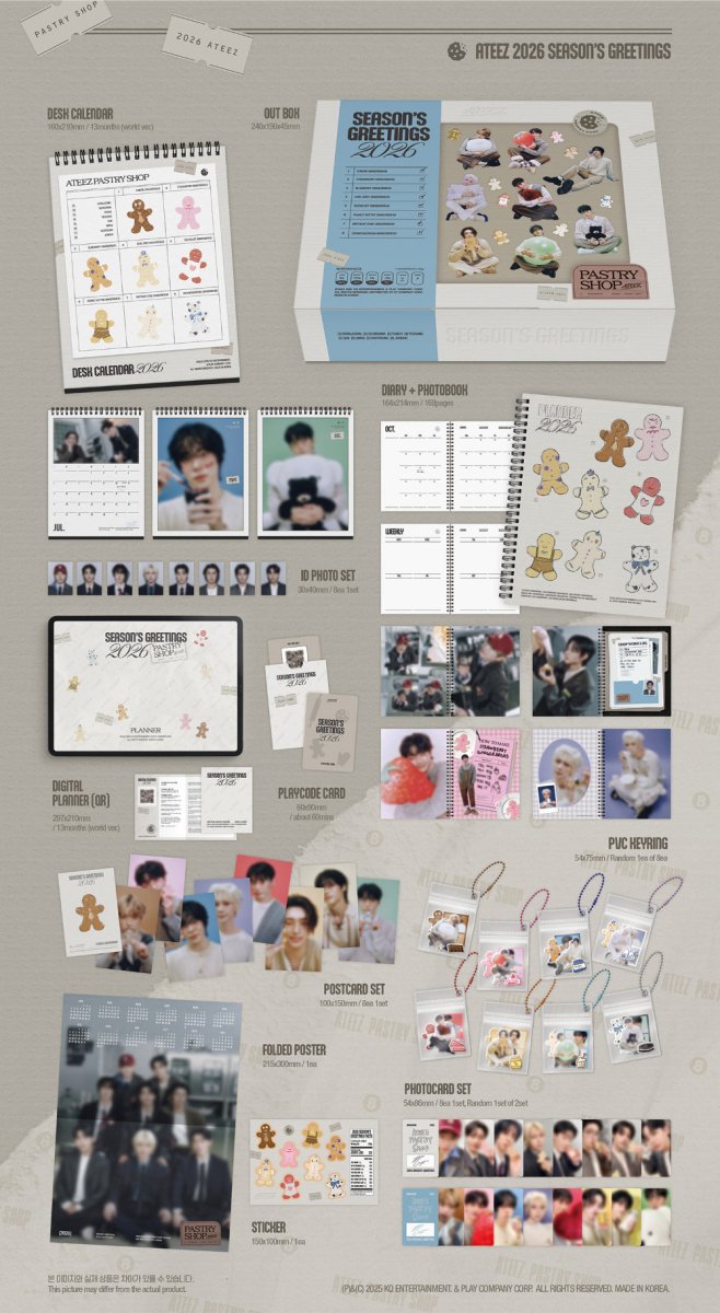Season greetings – ATEEZ - 2026 SEASON’S GREETINGS | KQ entertainment | K - Boo