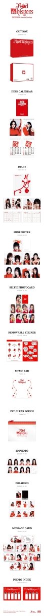 Season greetings – TWICE 2026 SEASON'S GREETINGS [ RED WHISPERS ] | JYP entertainment | K - Boo