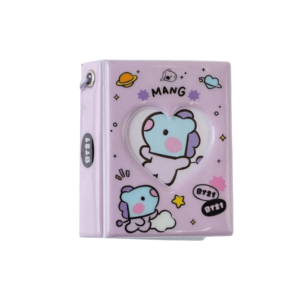 Sleeves – Mini Álbum / binder de photocard A7 BT21 (Mang) | K - Boo | K - Boo