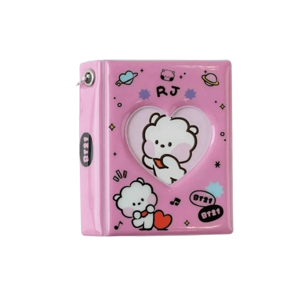 Sleeves – Mini Álbum / binder de photocard A7 BT21 (RJ) | K - Boo | K - Boo