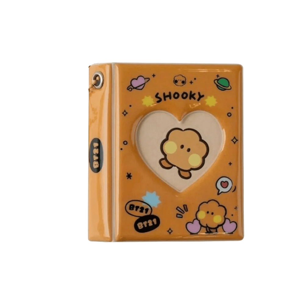 Sleeves – Mini Álbum / binder de photocard A7 BT21 (Shooky) | K - Boo | K - Boo