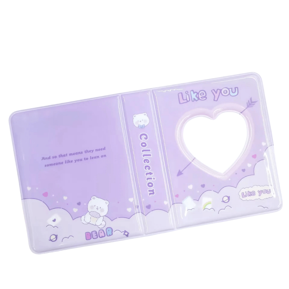 Sleeves – Mini Álbum / binder de photocard A7 LIKE YOU Morado | K - Boo | K - Boo