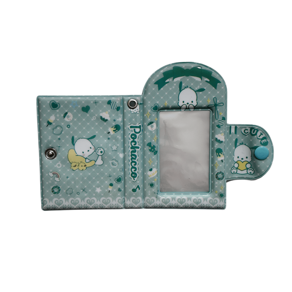 Sleeves – Mini Álbum / binder de photocard A7 Pochacco verde | K - Boo | K - Boo