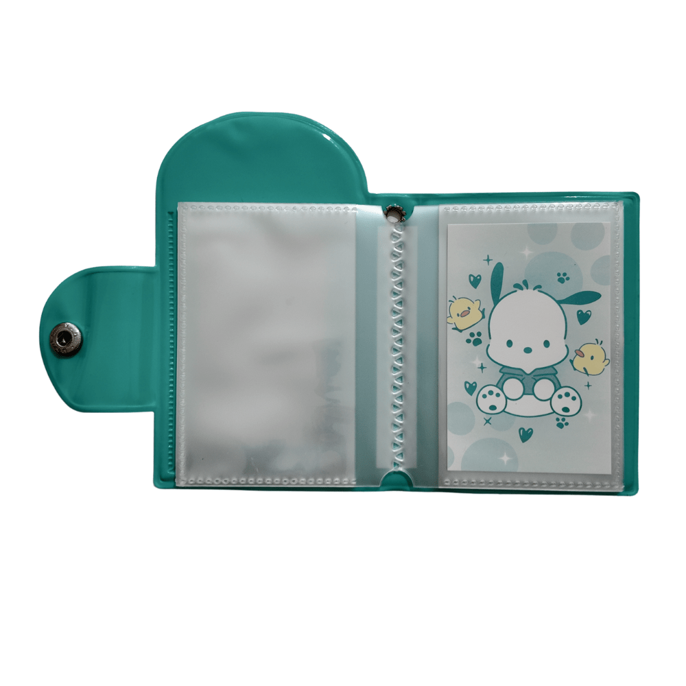 Sleeves – Mini Álbum / binder de photocard A7 Pochacco verde | K - Boo | K - Boo