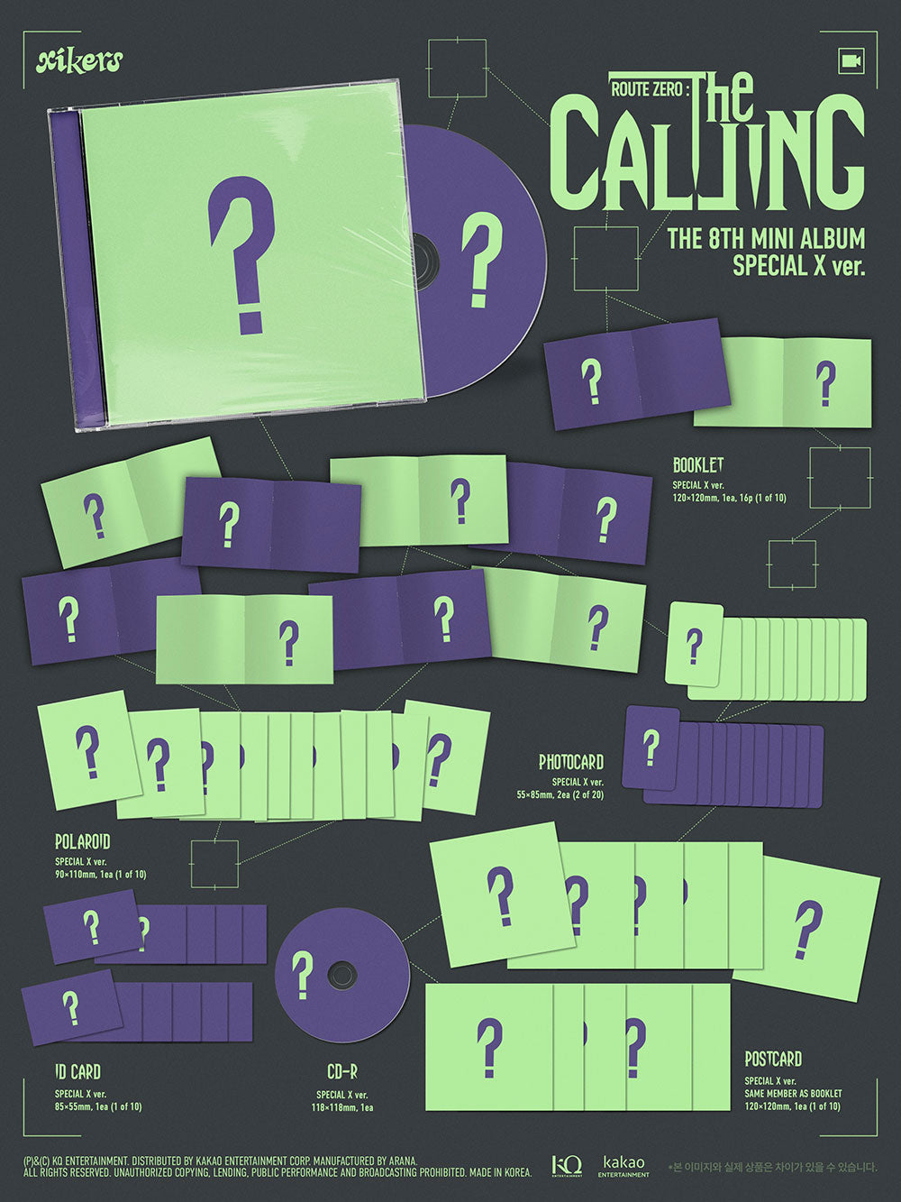 xikers 8th Mini Album [ROUTE ZERO : The CALLING] (SPECIAL X Ver.) | K-BOO
